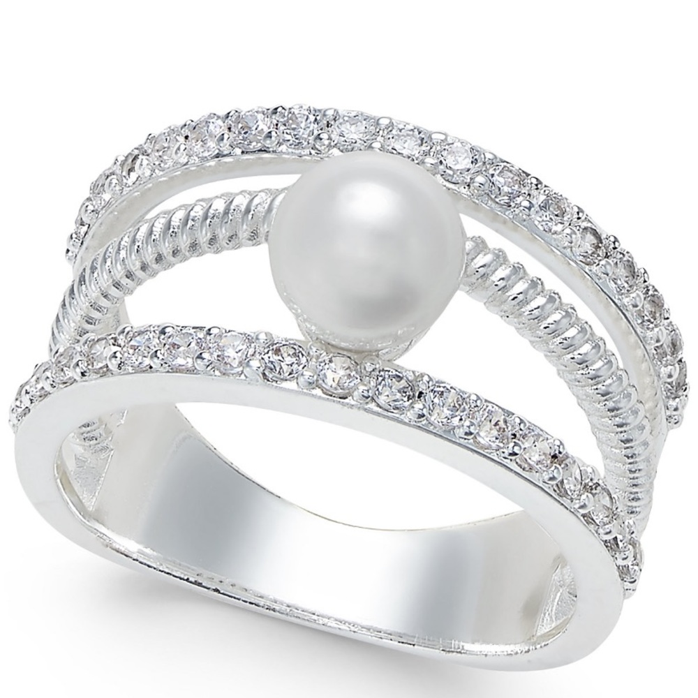 🆕 Charter Club Cristal Imitation Pear Ring